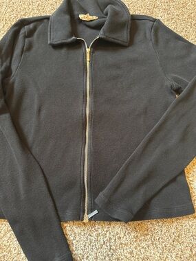 MADEWELL LONG SLEEVE ZIP UP KNIT TOP